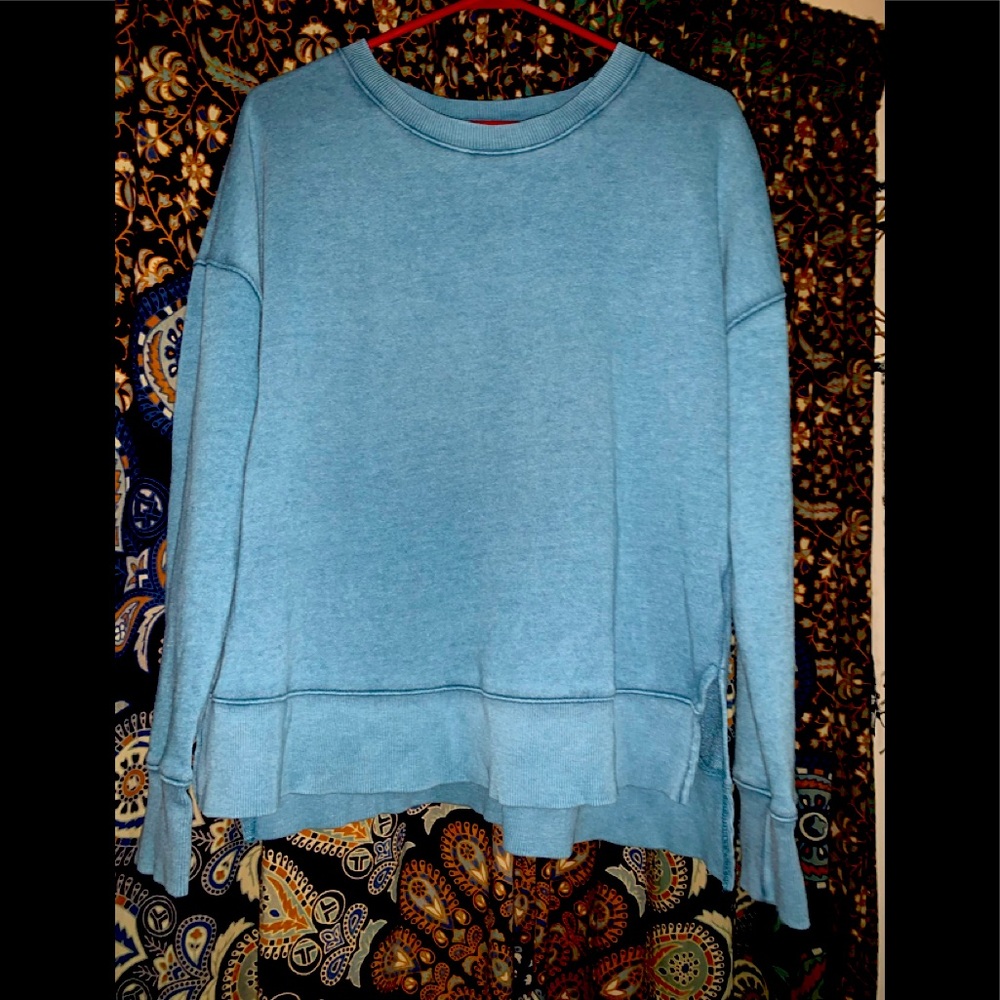 Blue Sweatshirt Crew Neck